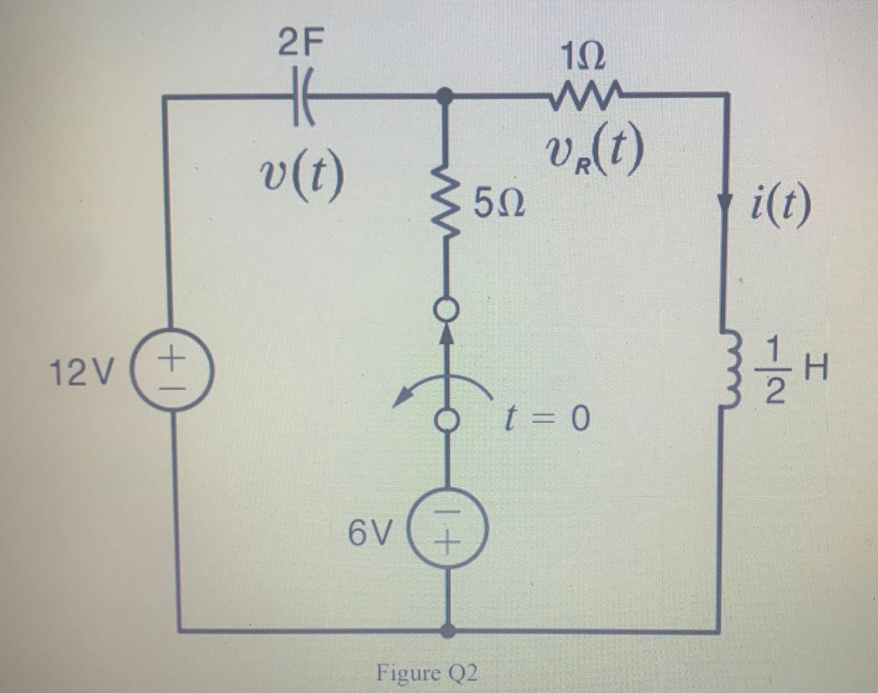 Solved Q2. Refer to the circuit as shown in Figure Q2 and | Chegg.com