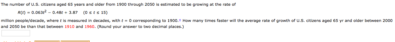 Solved The number of U.S. citizens aged 65 years and older | Chegg.com