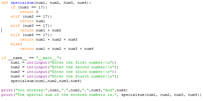 special numbers python assignment expert