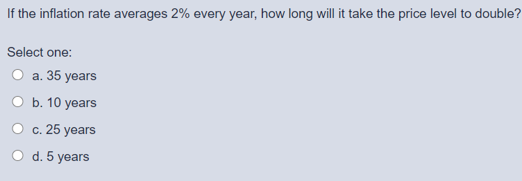 Solved If The Inflation Rate Averages 2% Every Year, How 