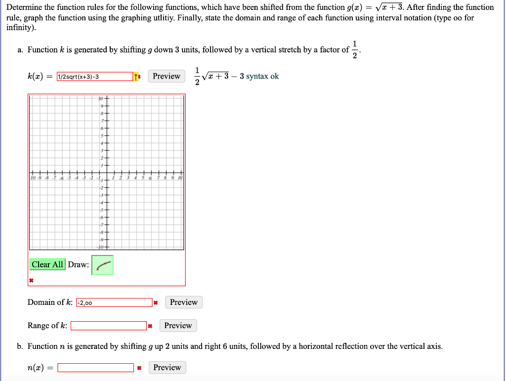 Solved Determine the function rules for the following | Chegg.com