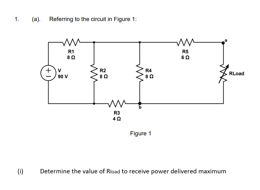 Solved (a). Referring to the circuit in Figure 1: Figure 1 | Chegg.com