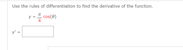 Solved Use the rules of differentiation to find the | Chegg.com