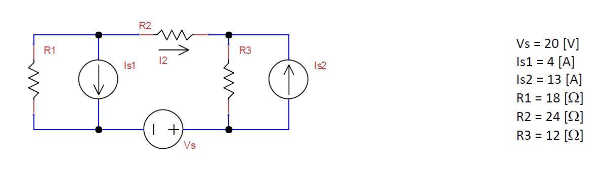 Solved Vs=20[ V] Is1=4[ A] Is2=13[ A] R1=18[Ω] R2=24[Ω] | Chegg.com