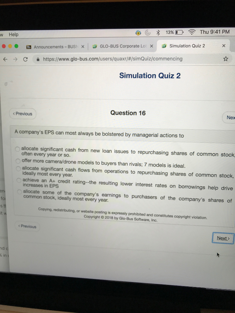 globus simulation quiz 1 answers 2019