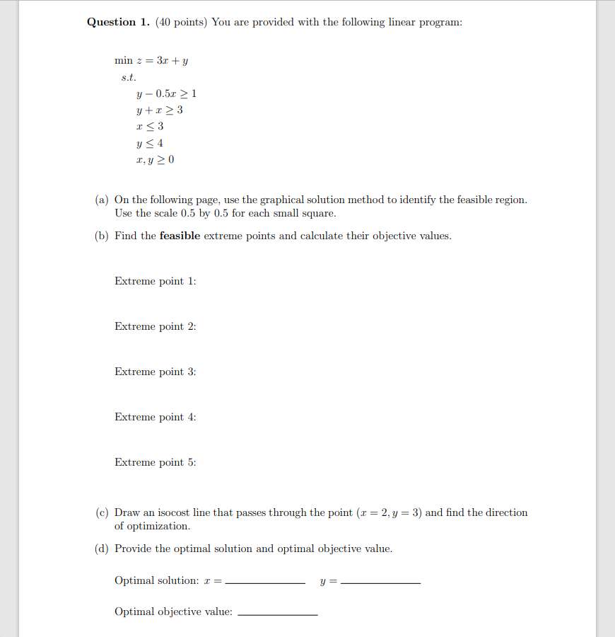 Solved Question 1. (40 ﻿points) ﻿You are provided with the | Chegg.com