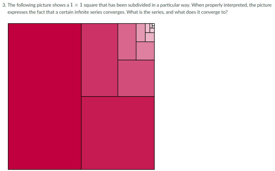 Solved 3. The following picture shows a 1 x 1 square that | Chegg.com