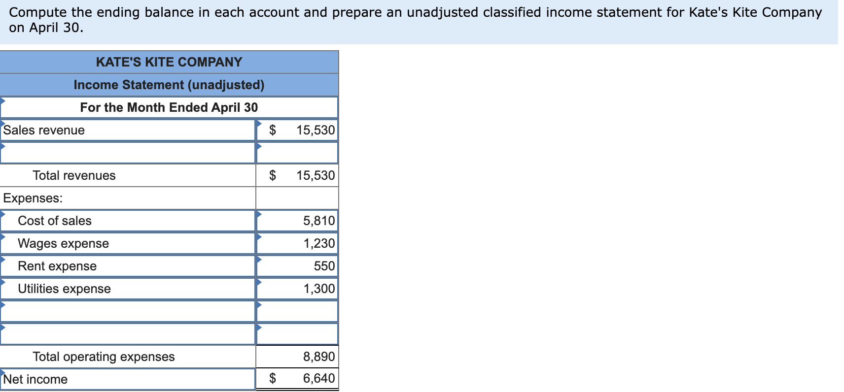 Solved Kate's Kite Company (a corporation) sells and repairs