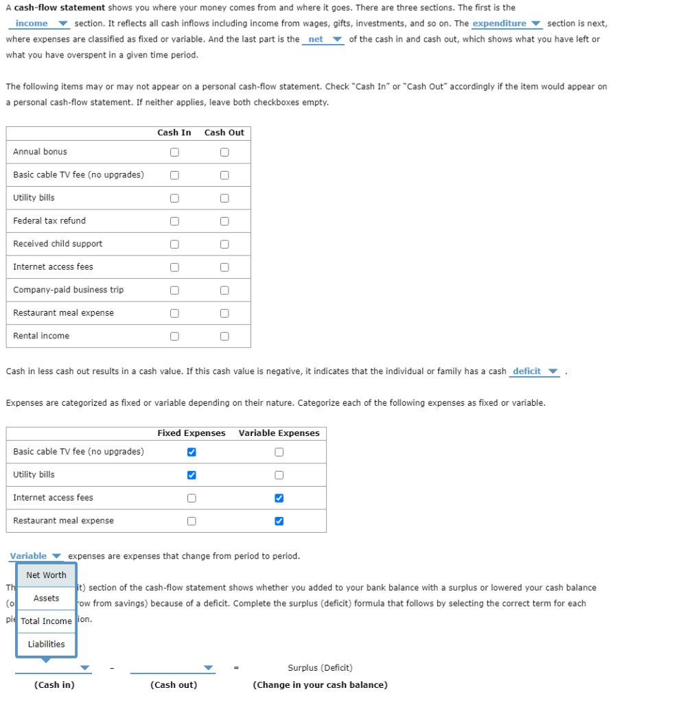 solved-a-cash-flow-statement-shows-you-where-your-money-chegg