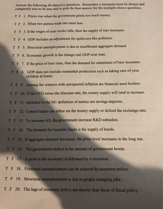 solved-answer-the-following-40-objective-questions-remember-chegg