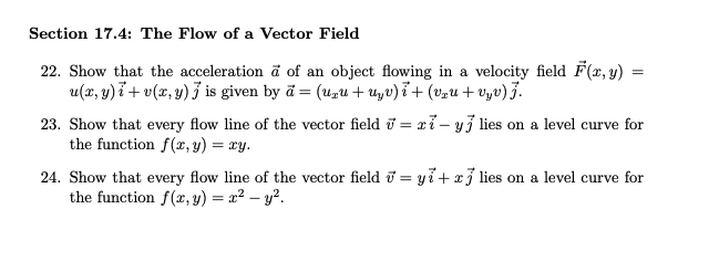 Solved Section 17 4 The Flow Of A Vector Field 22 Show Chegg Com