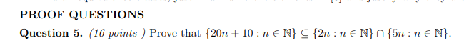 Solved PROOF QUESTIONS Question 5. (16 points ) Prove that | Chegg.com