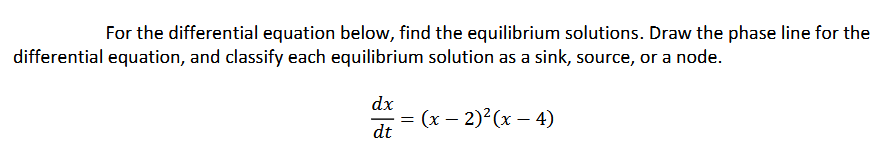 For the differential equation below, find the | Chegg.com