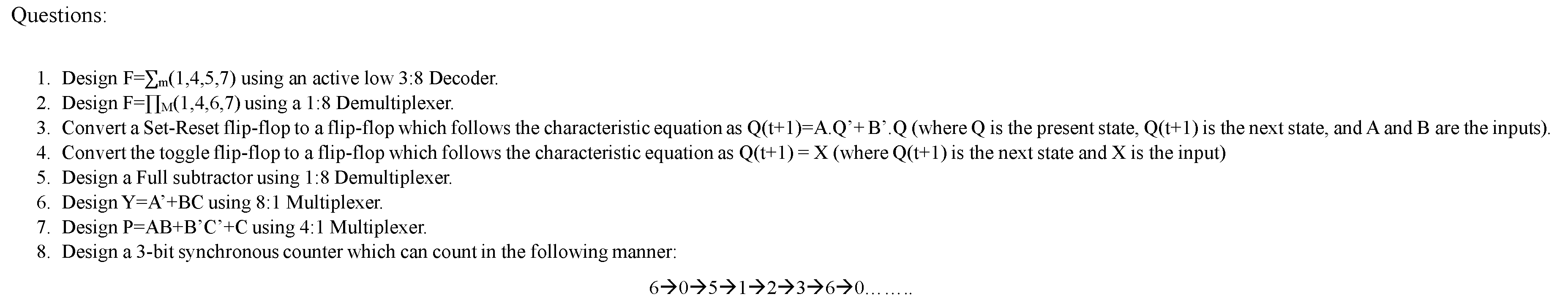 Solved Questions: Write a code for verilogDesign | Chegg.com