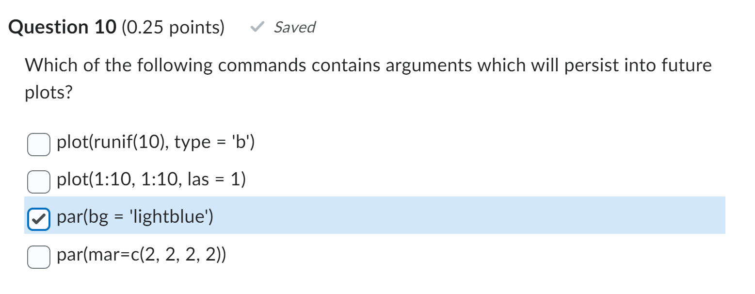 Solved using R studio you can choose more than one answer | Chegg.com