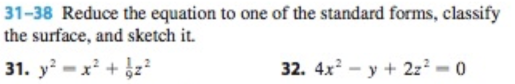 Solved 31-38 Reduce the equation to one of the standard | Chegg.com