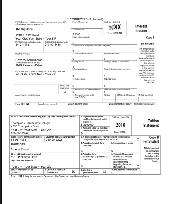 Solved Pierce (age 40, DOB: 9/18/76, SSN 219-00-1440) and | Chegg.com