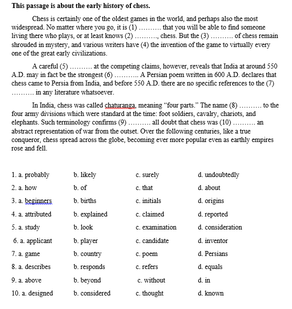 DOC) A BRIEF HISTORY OF CHESS