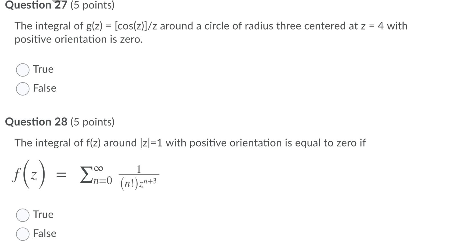 solved-question-27-5-points-the-integral-of-g-z-chegg