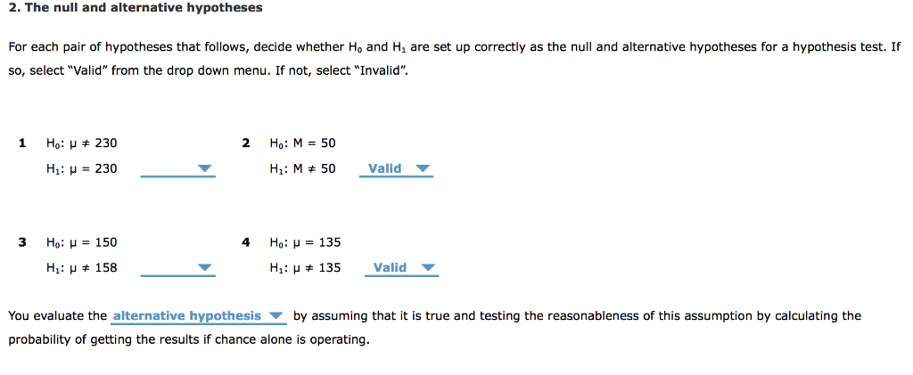 Examples Of Null And Alternative Hypotheses Ap