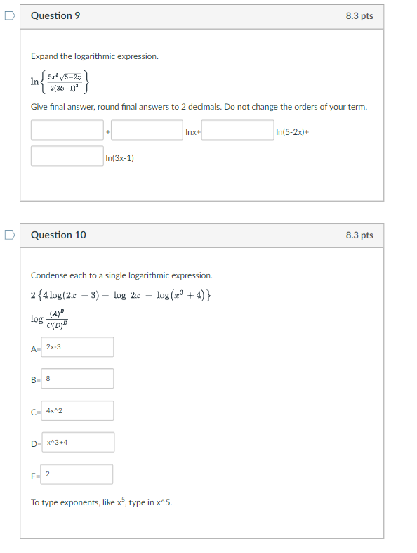 expand-the-logarithmic-expression-chegg