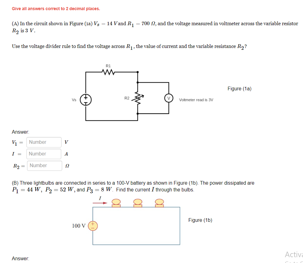 Solved Give all answers correct to 2 decimal places. (A) In | Chegg.com