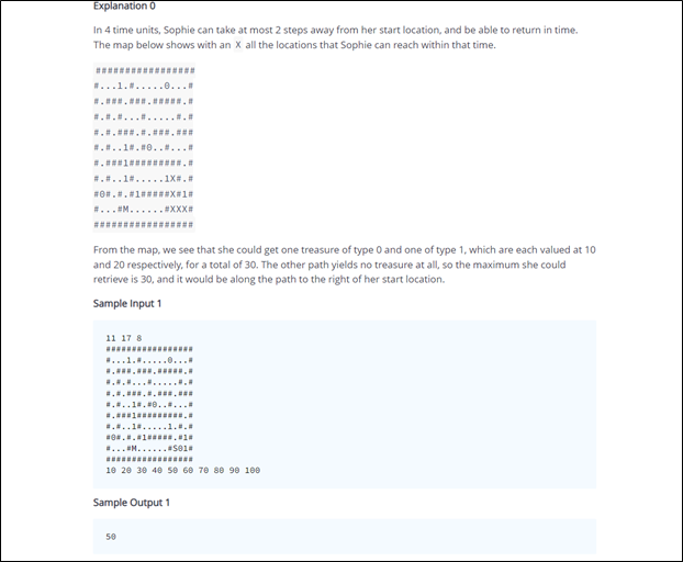 Solved Write a code in python Sophie is on a mission to raid | Chegg.com
