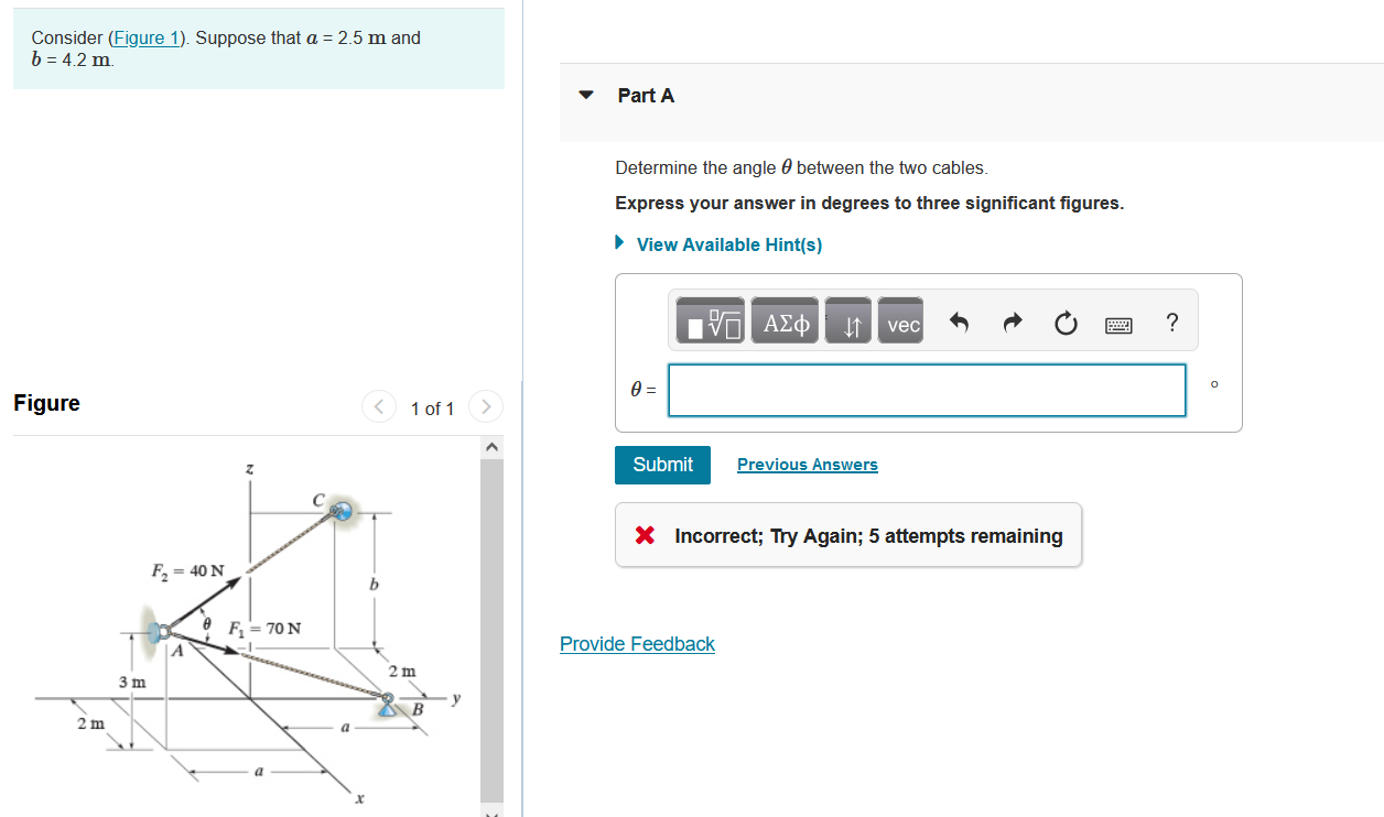 Solved Consider (Figure 1). Suppose that a = 2.5 m and b = | Chegg.com