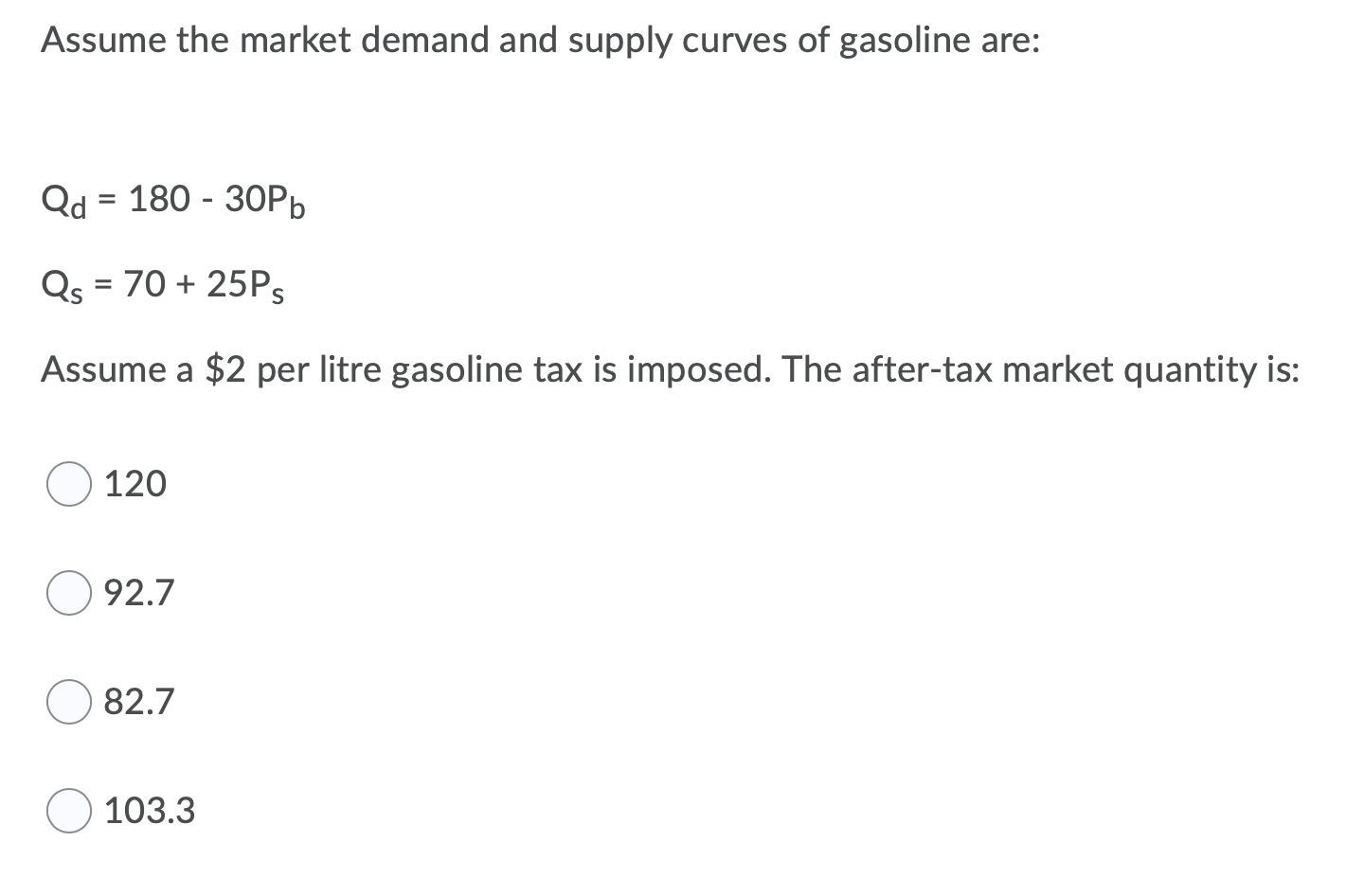 Solved Assume The Market Demand And Supply Curves Of | Chegg.com