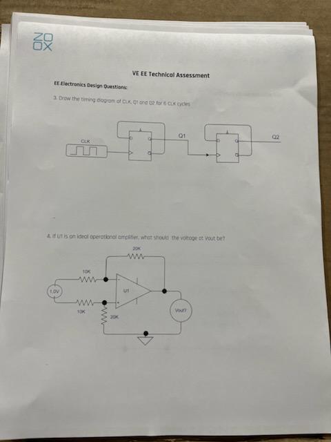 Solved EE Electronics Desion Duestions: | Chegg.com