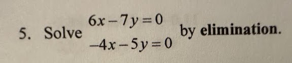 5x 3y 7 0 x 4y 6 0