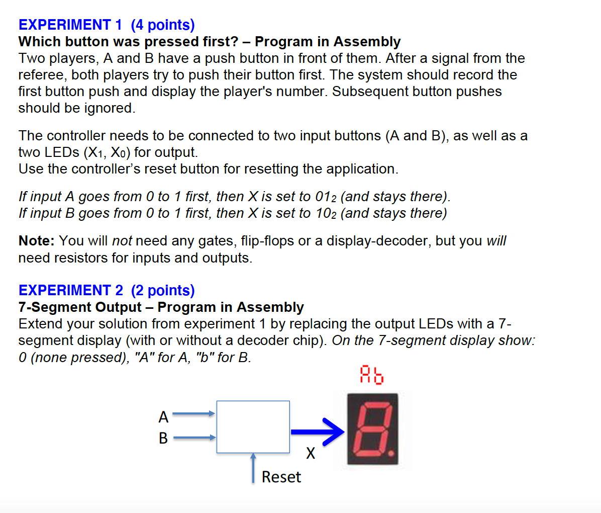 push the button experiment