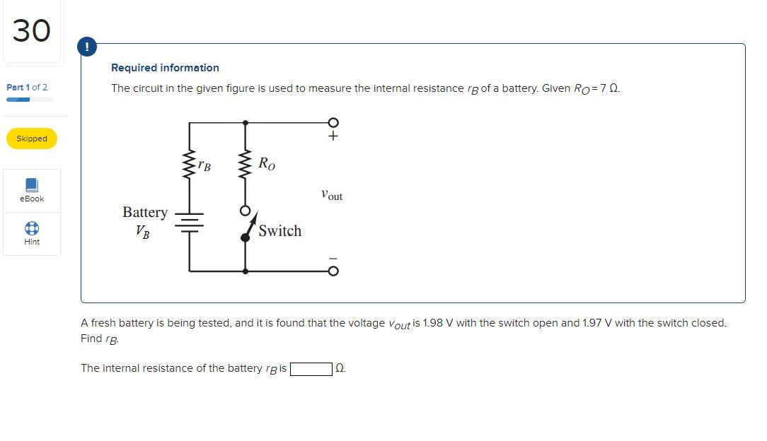 Solved Required Information The Circuit In The Given Figure | Chegg.com