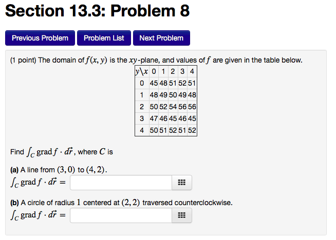 Solved Section 13.3: Problem 2 Previous Problem Problem List | Chegg.com