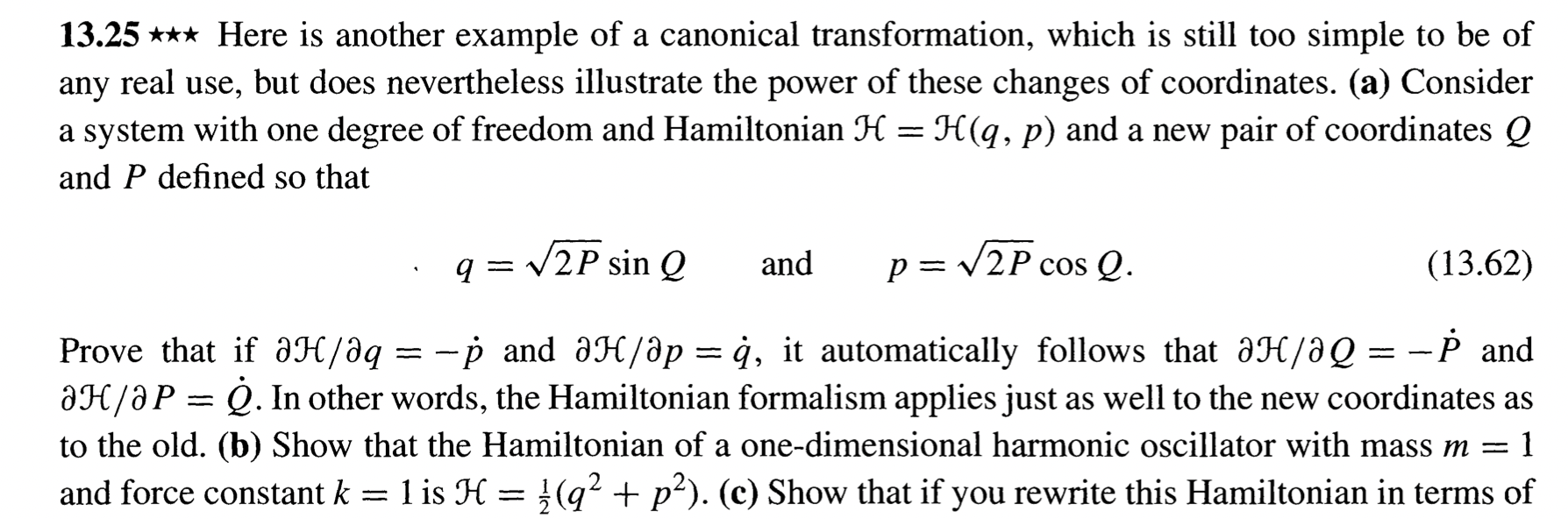 Solved 13.25 *** Here Is Another Example Of A Canonical | Chegg.com