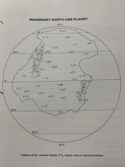 Climate of an Imaginary Continent Lab INTRODUCTION: | Chegg.com