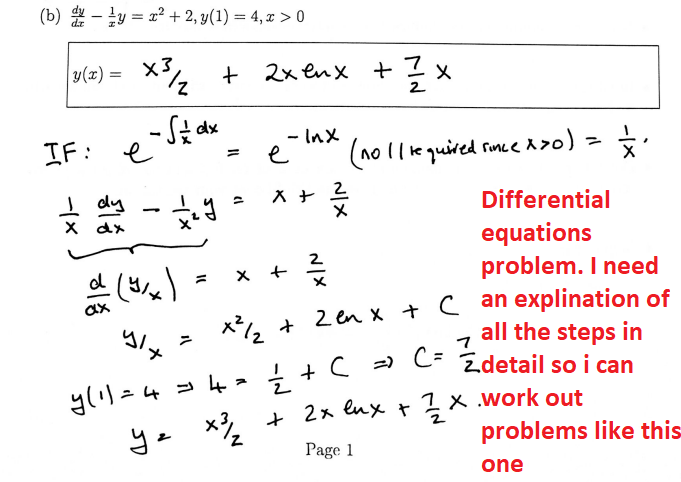 Solved 2 Differential equations problem. I need 2 c an | Chegg.com