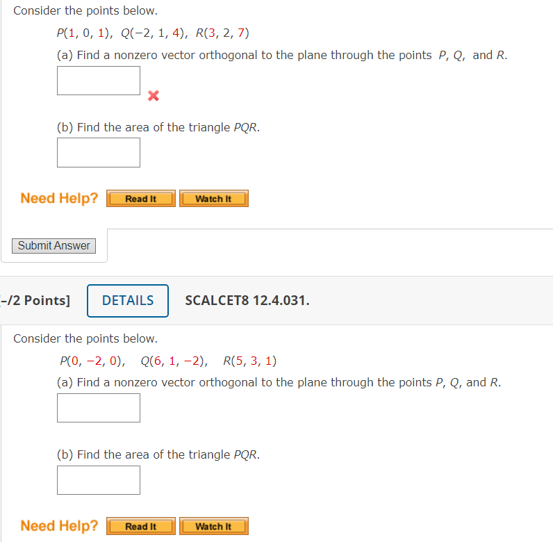 Solved Consider The Points Below. | Chegg.com