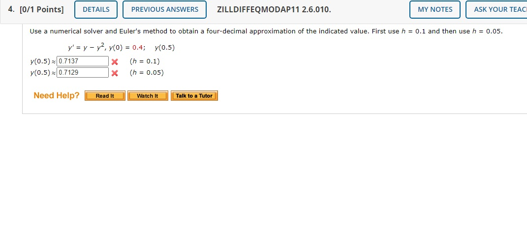 Solved 4. [0/1 Points] DETAILS PREVIOUS ANSWERS | Chegg.com