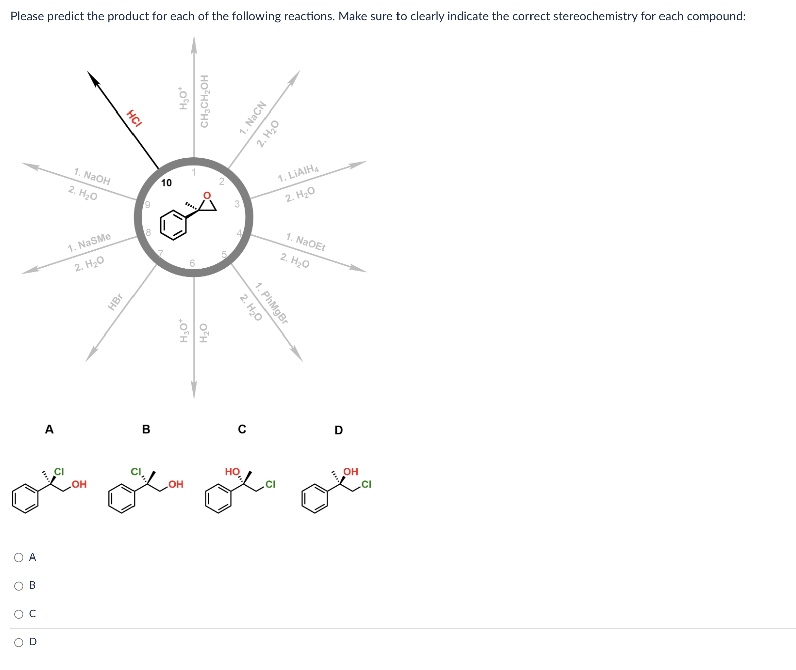 Solved Please predict the product for each of the following | Chegg.com