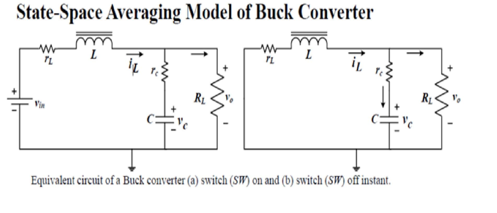 Solved Please find state space averaging model of above buck