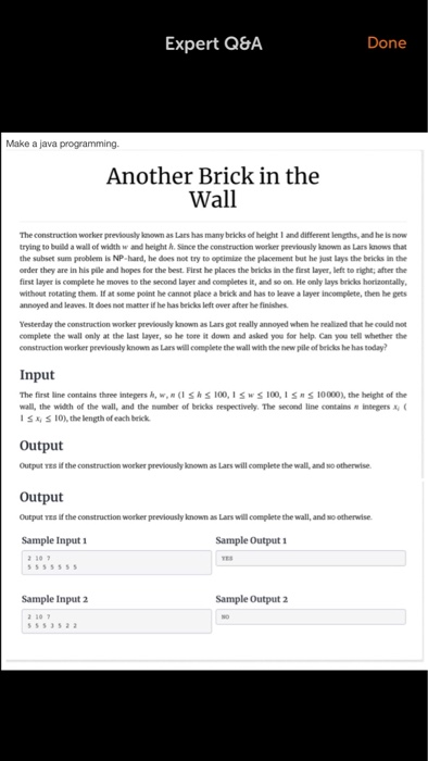 Solved Expert Q&A Done Make a java programming. Another | Chegg.com