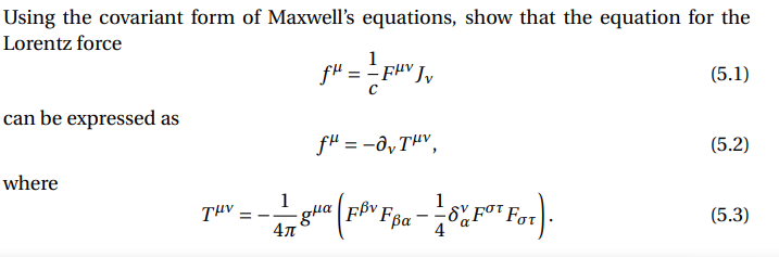 Solved Using The Covariant Form Of Maxwell’s Equations Show