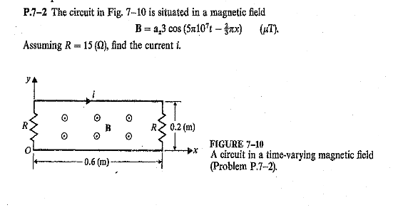 Solved P.7-2 The circuit in Fig. 7m-10 is situated in a | Chegg.com
