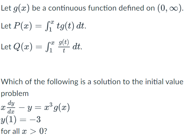 Solved a) Q(x)-3x b) P(x)+3 c) xQ(x)-3 d) xP(x)-3x e) | Chegg.com