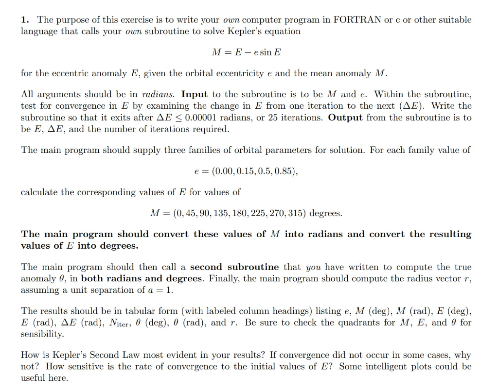 1. The purpose of this exercise is to write your own | Chegg.com