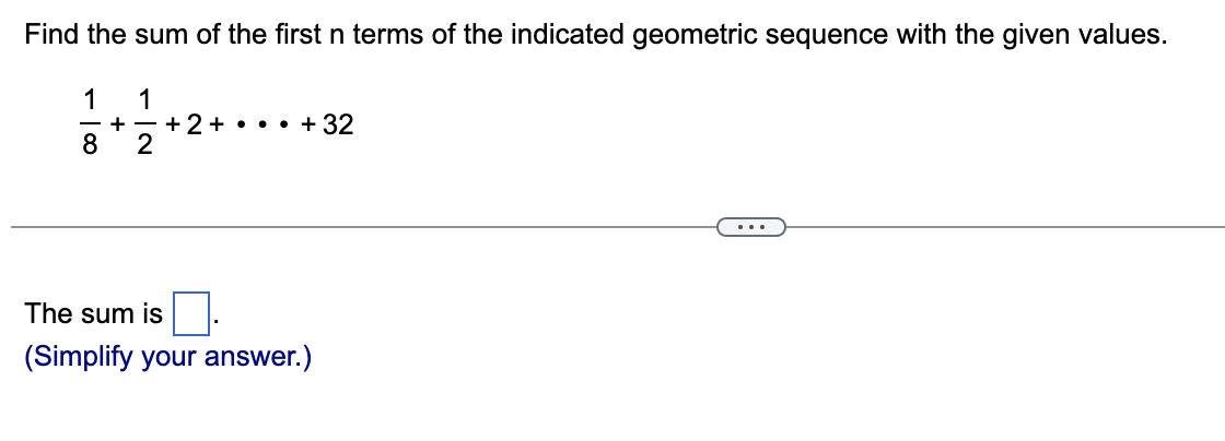 Solved Find the sum of the first n terms of the indicated | Chegg.com