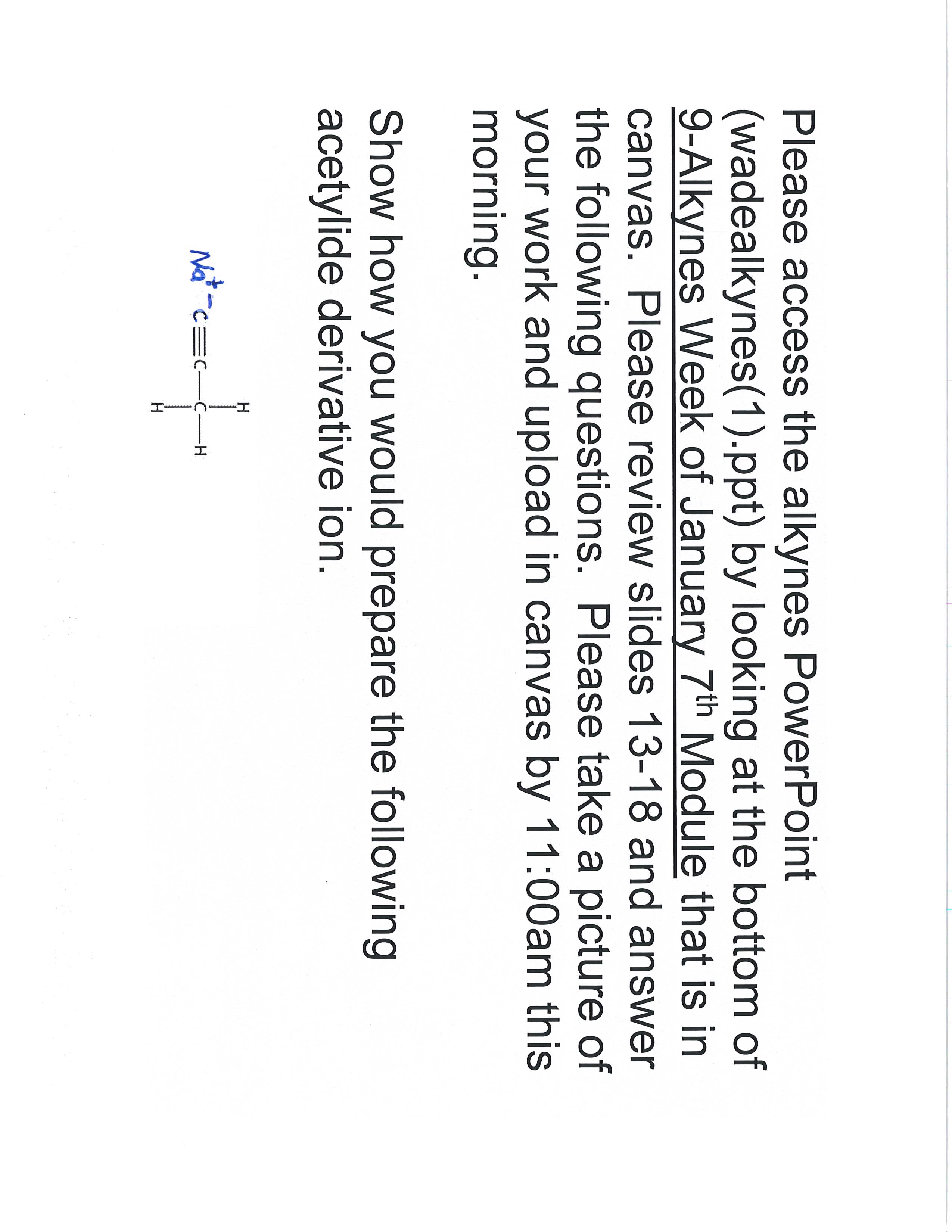 Solved Show how you would prepare the following acetylide | Chegg.com