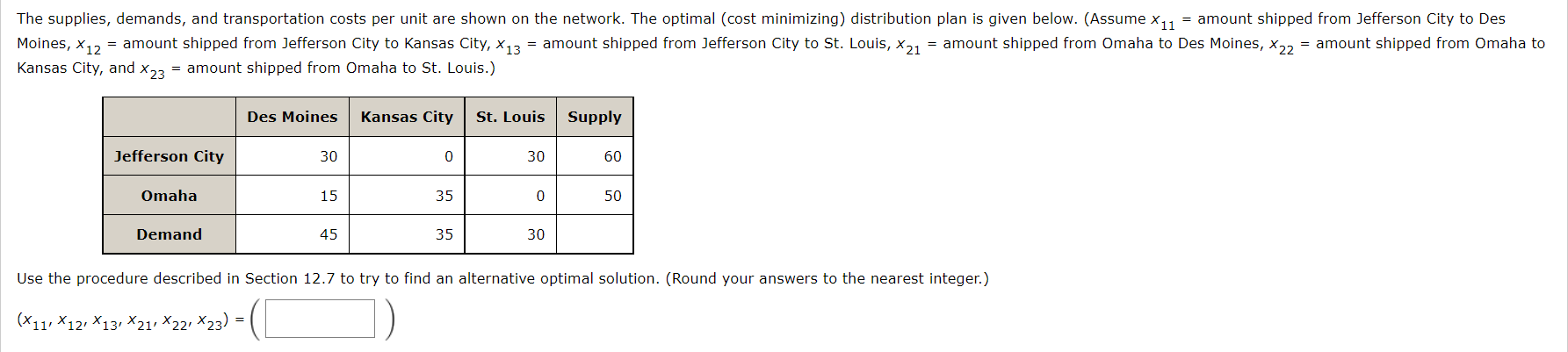 Solved Consider the following network representation of a | Chegg.com