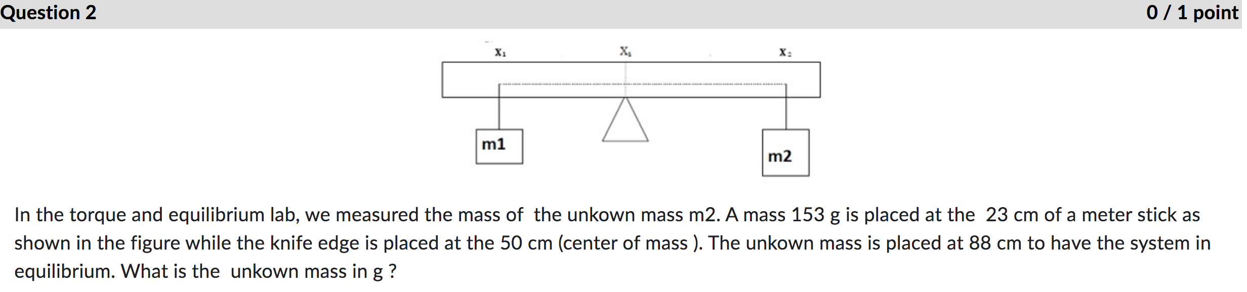 Solved In the torque and equilibrium lab, we measured the
